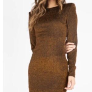 Kittenish-Bronze Babe Shimmer Dress. Size XL.